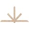 Ekena Millwork Kennewick Smooth Timber Gable Bracket, Douglas Fir, 96"W x 52"H x 3 1/2"D x 5 1/2"F, 13/12 Pitch GBW096X52X0406KEN00SDF - alternate 1
